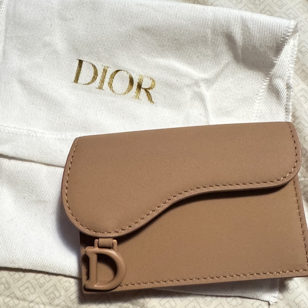Christian Dior Saddle Bloom Card Holder